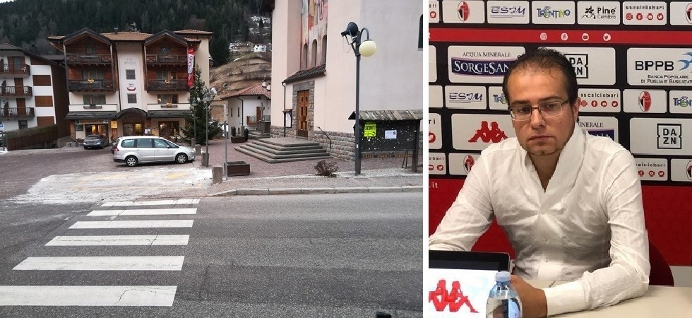 Liberato il parcheggio dei disabili ostruito dalla neve, il sindaco Fantini